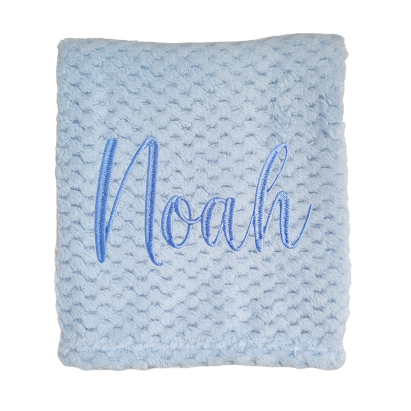 Personalised Baby Boy Blanket