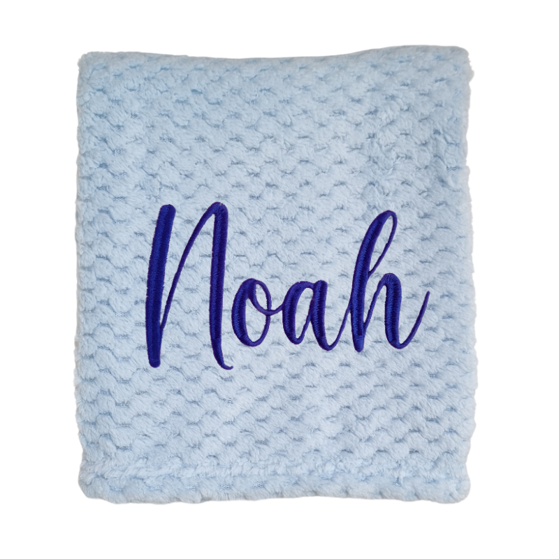 Personalised Baby Boy Blanket
