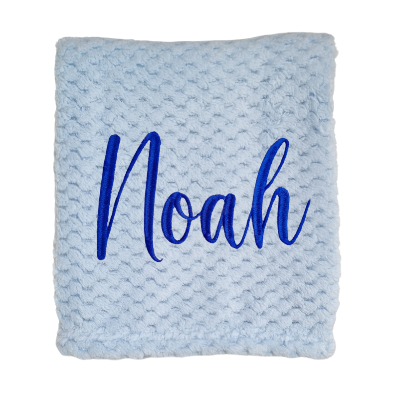 Personalised Baby Boy Blanket