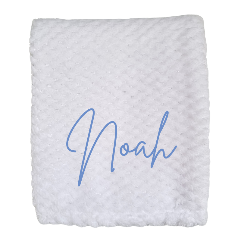 Personalised Baby Boy Blanket