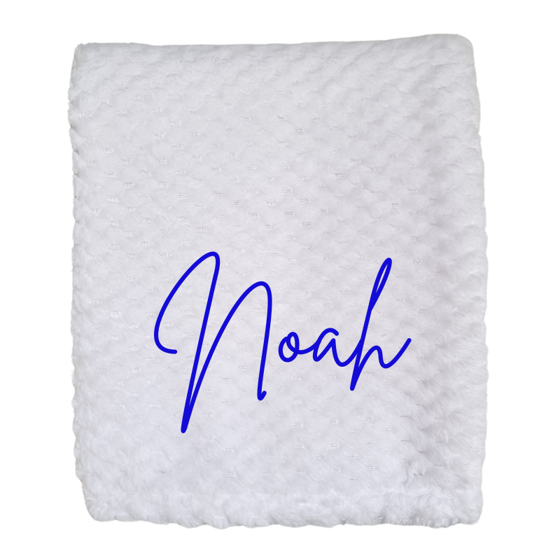 Personalised Baby Boy Blanket