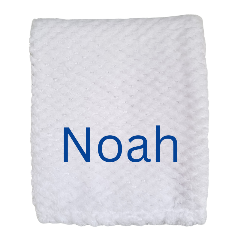 Personalised Baby Boy Blanket