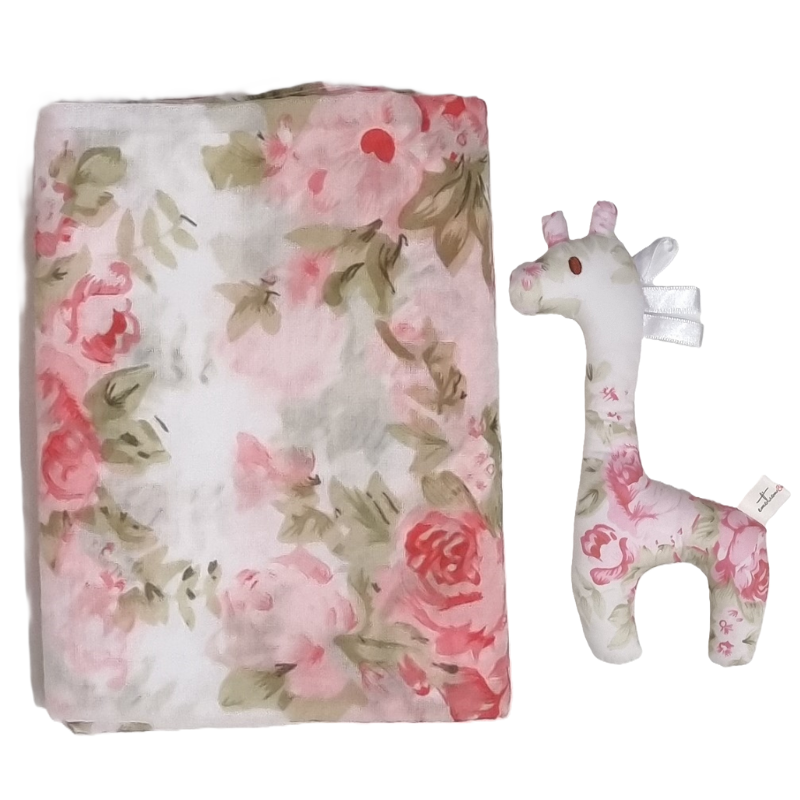 Sweet Peony Rose Baby Girl Hamper