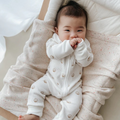 Sea Shells Waffle Baby Romper