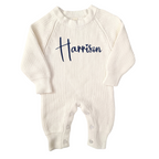 Personalised Knitted Baby Romper