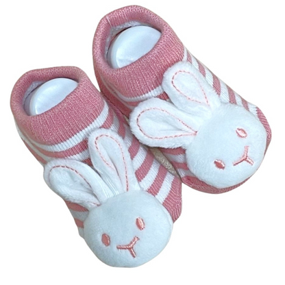 Bunny Baby Rattle Socks