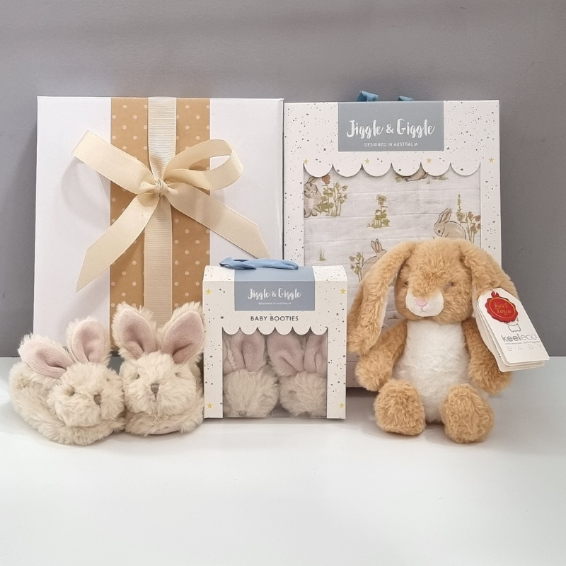 Sweet Little Bunny Neutral Baby Hamper Hamper 