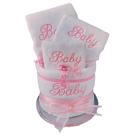 Baby Bath Towel Nappy Cake