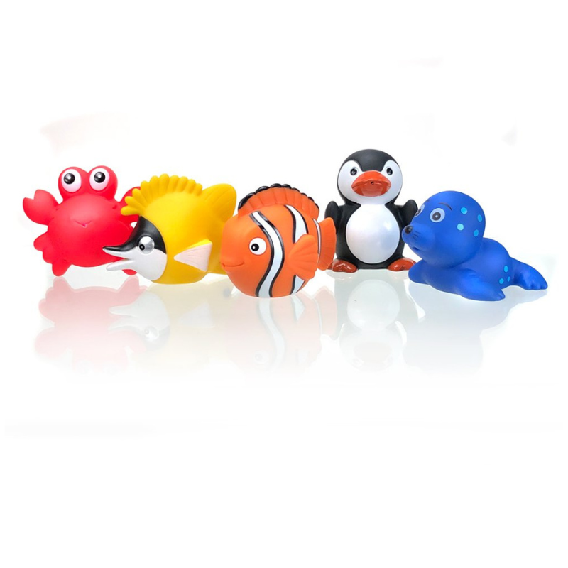 Baby Bath Toy Little Sea Life Water Squirters Baby Toys Red Crab 