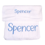 Personalised Baby Boy Bath Towel Set