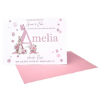 Personalised Baby Cards ABC