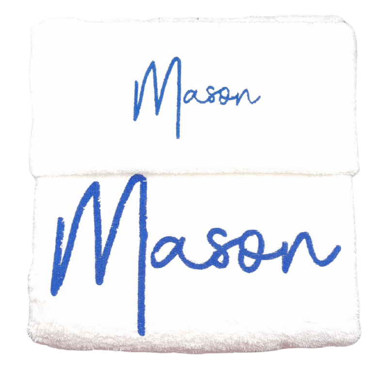 My Signature Personalised Bath Towel Set Towels Royal Blue 