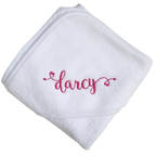 Boy's & Girl's Personalised Hooded Baby Bath Towel