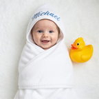 Boy's & Girl's Personalised Hooded Baby Bath Towel