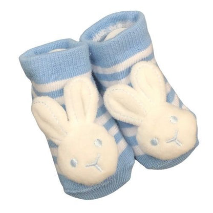 Bunny Baby Rattle Socks