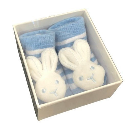 Bunny Baby Rattle Socks