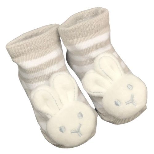 Bunny Baby Rattle Socks