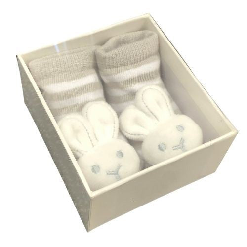 Bunny Baby Rattle Socks