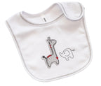 Safari Sock & Bib Set Baby Clothing Light Grey 