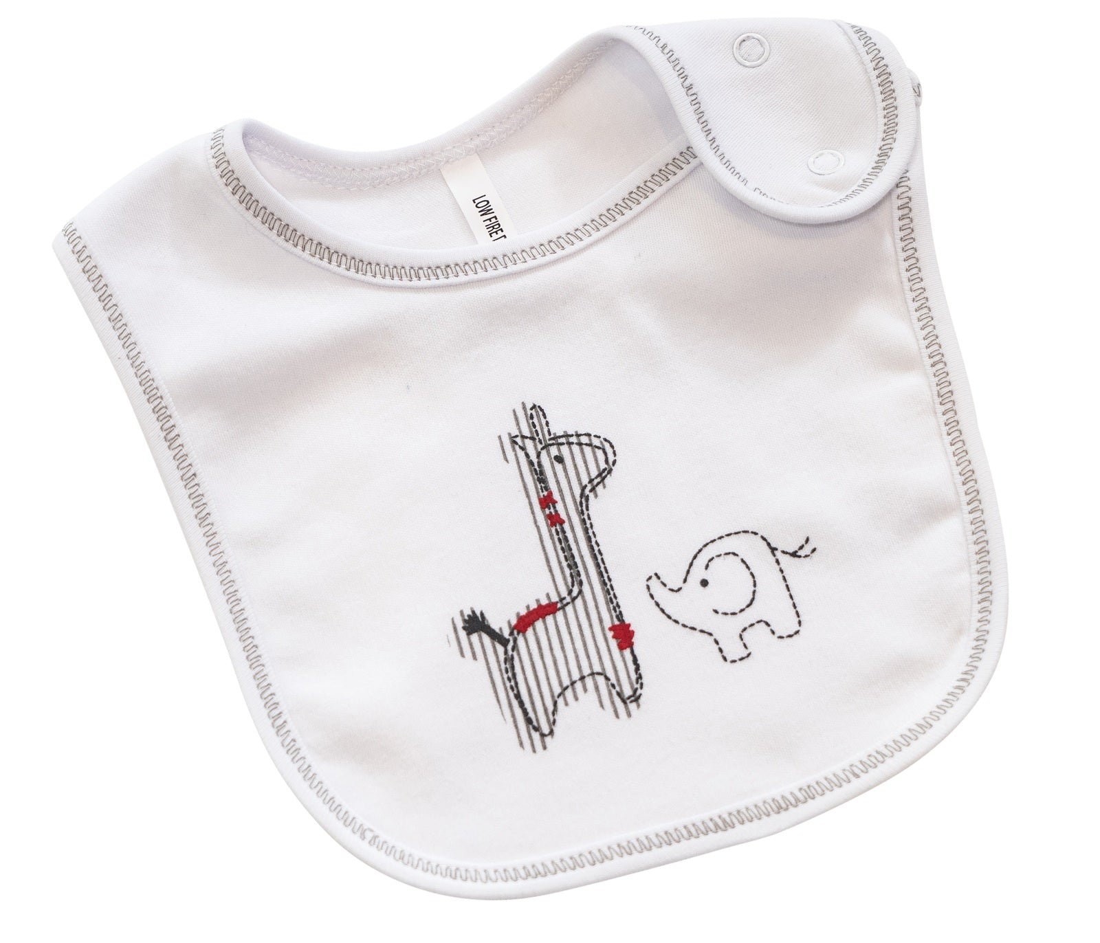 Safari Sock & Bib Set Baby Clothing Light Grey 