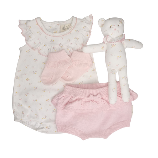 Sweet Little Teddy Baby Girl Hamper