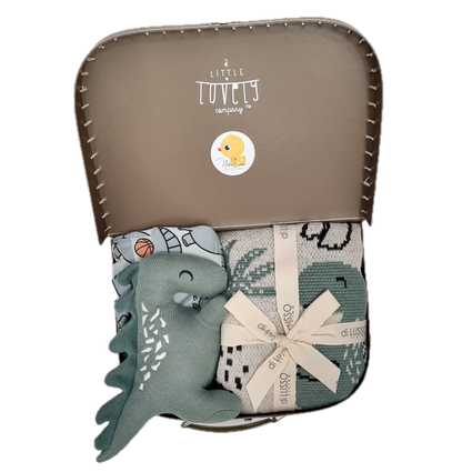 Huxbaby Little Dino Baby Boy Gift Hamper
