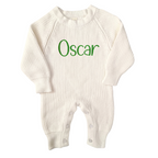 Personalised Knitted Baby Romper
