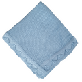 Knitted Baby Blanket Lace Edge
