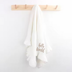 Knitted Baby Blankets Ruffled Edge