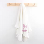 Knitted Baby Blankets Ruffled Edge