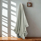 Knitted Baby Blankets Ruffled Edge