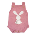 Bunny Babe Knitted Baby Romper Pink Baby Clothing 0-3 months 