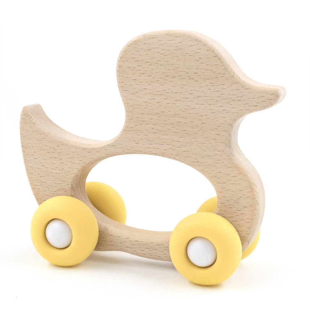 Push Along Wooden Ducky Toy