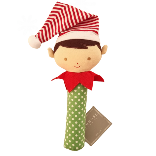 Little Elf Baby Boy Hand Rattle