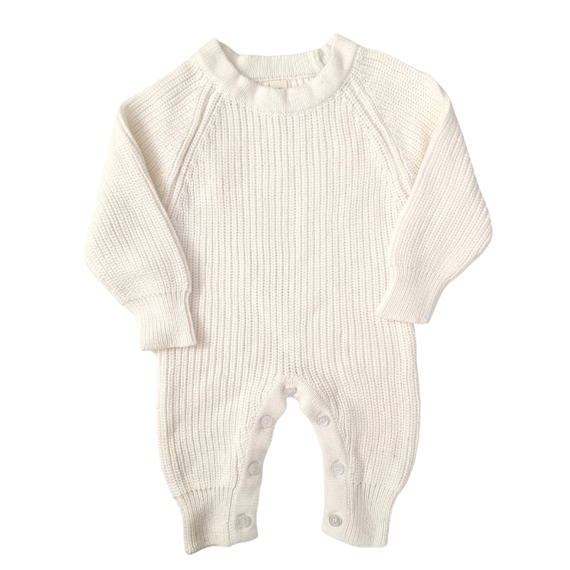 Personalised Knitted Baby Romper