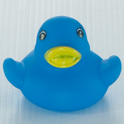 Blue baby bath ducky. baby bath squirter toy ducky