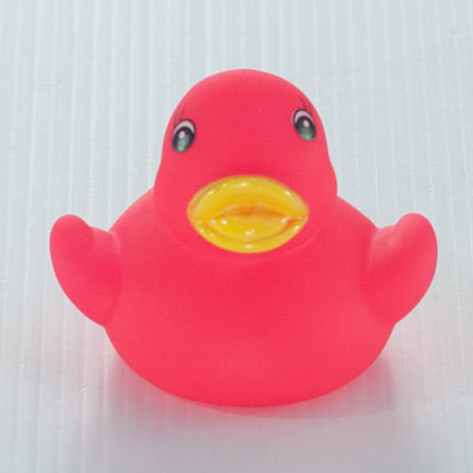 pink baby bath ducky. bath squirter toy