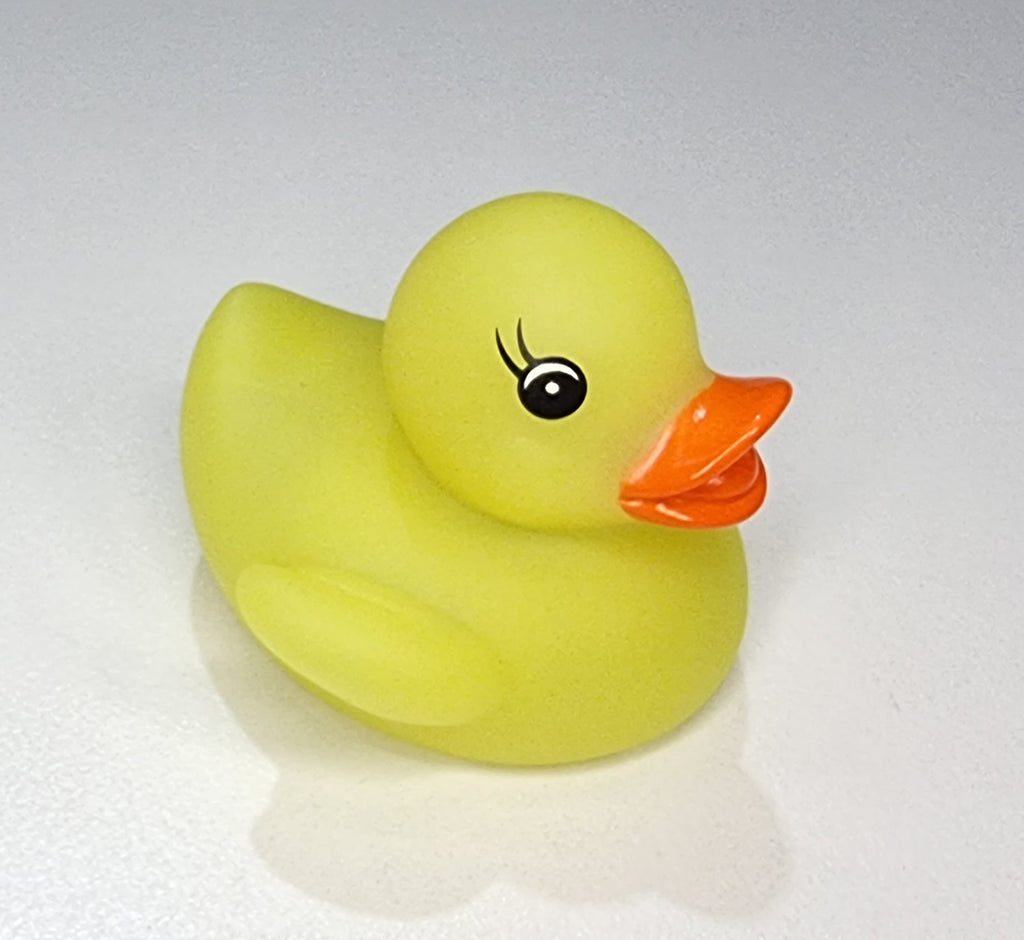 yellow baby bath ducky glow in dark rubber duck