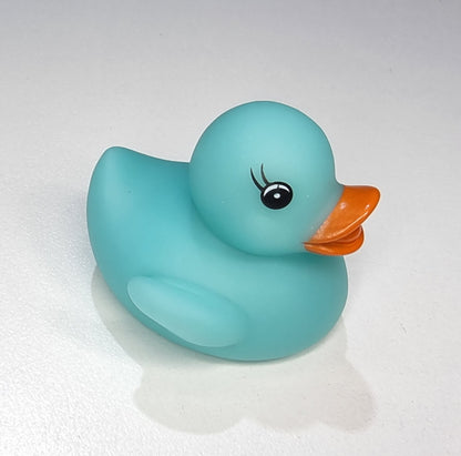 blue baby bath duck glow in dark rubber duck