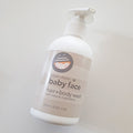 Baby face baby bath wash no nasty chemicals.
