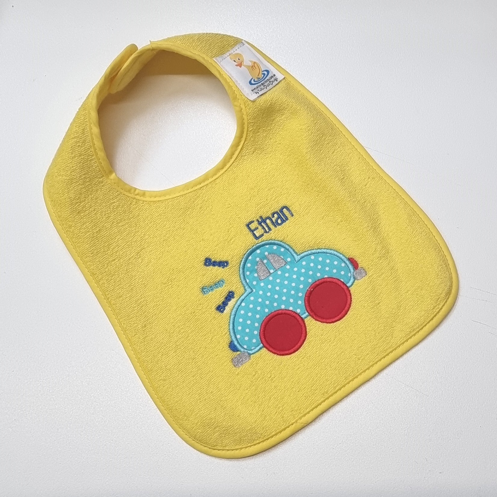 Beep Beep Big Car Baby Bibs