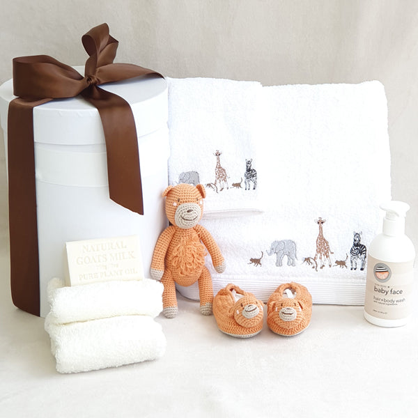 Cheeky Monkey Personalised Baby Bath Towel Hamper