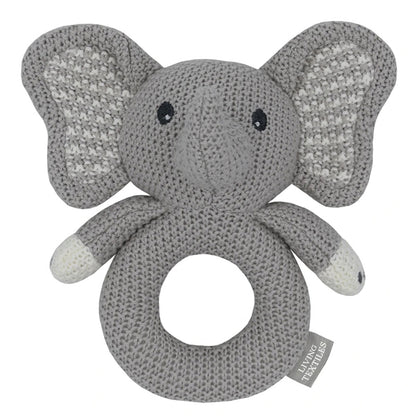 Whimsical Animal Knitted Baby Rattles