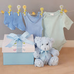 Boy's Little Bear in a Box Baby Blue 