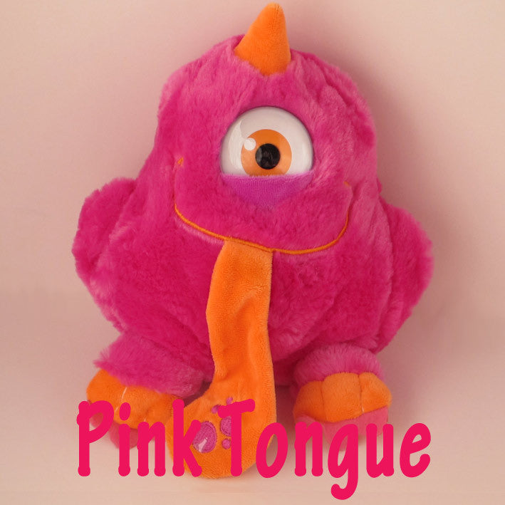 kids talking monster toys pink long tongue