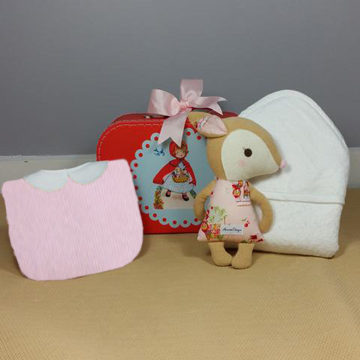 girls red riding hood theme retro baby gift hamper