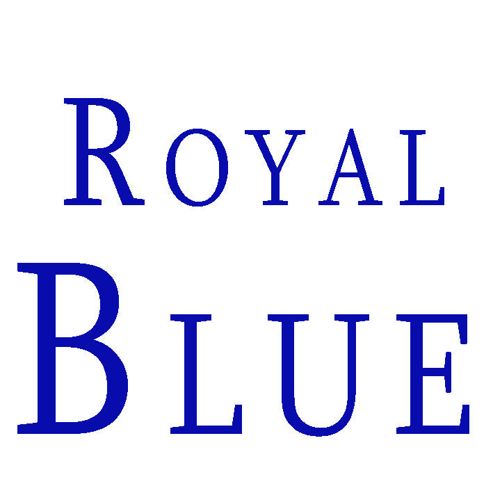 add extra embroidery to your gift royal blue font