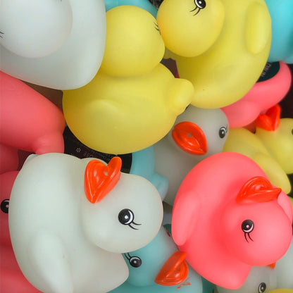 multiple baby bath ducks. Glow in the dark baby bath ducks rubber ducks