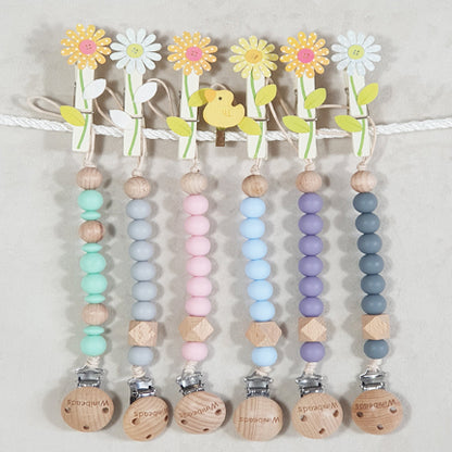 Baby Dummy Pacifier Chain Silicone