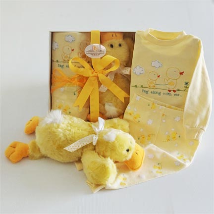 Yellow Duck Baby Shower Gift
